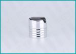 Shiny Silver Aluminum Screw Disc Top Cap 28/410 For Hand Washing Products