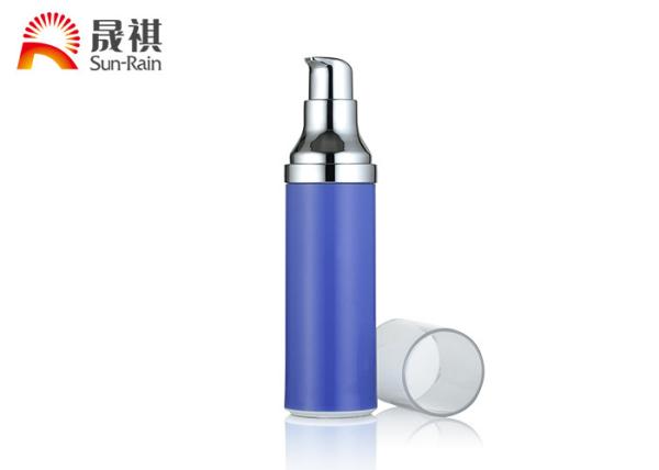 Buy cheap SR-2111A Customized PP Blue Lotion Pump Bottle , Airless Cream Jar 15ml 25ml 30ml from wholesalers