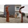 Buy cheap Rustic 3m Height Corten Steel Metal Face Sculpture For Garden from wholesalers