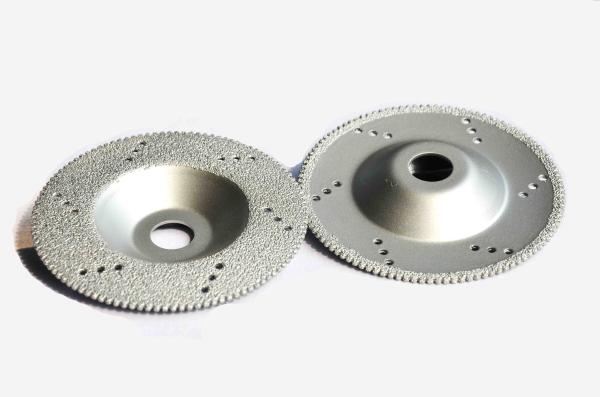 Buy cheap Vacuum Brazed 4 Inch 4.5 Inch Stone Diamond Tools For Grinding Chamfering from wholesalers