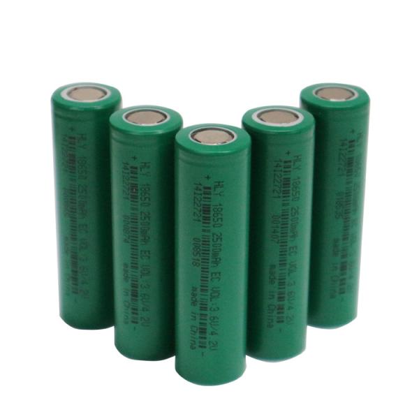 Buy cheap 18650 3.6 Volt 2500mah Li Ion Battery Rechargeable Lithium Cell UN38.3 from wholesalers