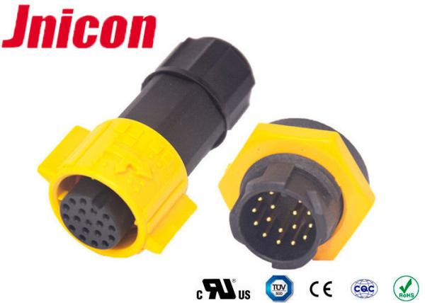 Power Signal Waterproof Circular Connectors 18 Pin For Outdoor Electronic