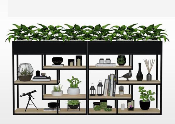 Buy cheap Delicate Balcony Flower Pot Shelf , Plants Metal Garden Shelves Multi Functional Fence from wholesalers