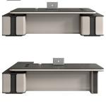Simple Modern Office Furniture Set Large Desk and Chair for Eco-Friendly Manager