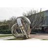 Buy cheap Large Ring Metal Contemporary Outdoor Sculpture Stainless Steel For Garden from wholesalers