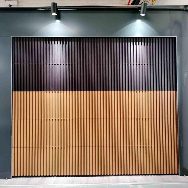 Buy cheap Fashion Electric Garage Doors Grille Solid wood Sectional Garage Door from wholesalers