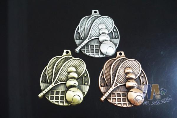 Custom Zinc Alloy Tennis Or Badminton Metal Engraved Medals, Sports Marathon