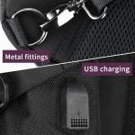 Against Theft Men'S Minimalist Sling Bag Sports Sling Bag Large Capacity