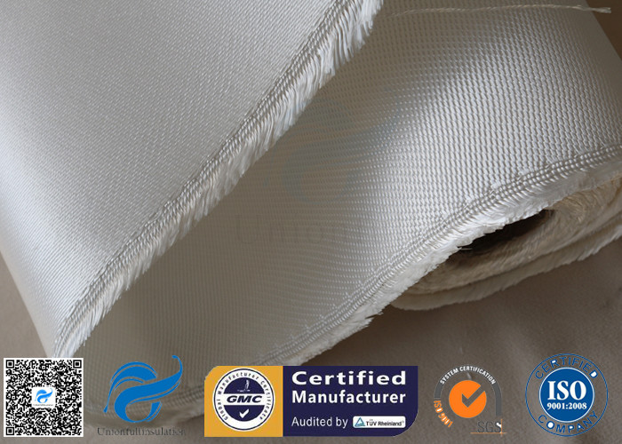High Temperature 1200gsm 1.3mm Fiberglass Fabric High Silica Cloth White Color