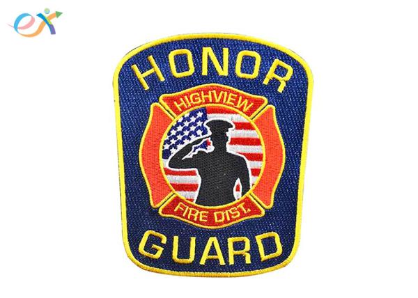 Buy cheap Custom Clothing Accessory Police Badge Embroidery Design For Honor Guard from wholesalers