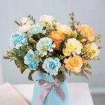 Artificial Flower Bouquets Wholesale Silk Multi Azalea Flower Heads Home