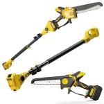 Brushless Lithium Electric Battery Chain Saw 8 Inch Portable 21V Rechargeable