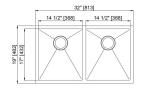 Welding Brushed 304 / 316 Kitchen Sinks Stainless Steel Flush / Under Mounted