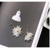 Buy cheap 2018 Fashion Pearl Earrings Ear Drops Silver Exported Korea Fashion Flower shapes from wholesalers