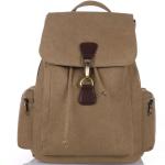 Female thick washed canvas backpack large-capacity leisure travel bag man bag