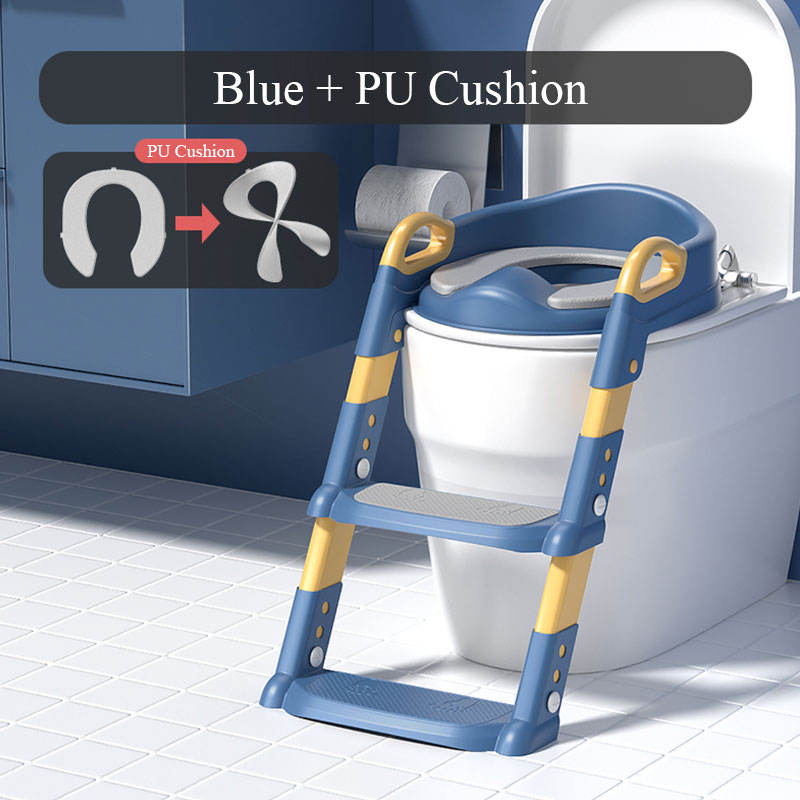 OEM ODM Soft Cushion Foldable Potty Seat With Steps OUNINBEAR Brand