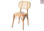 Lacquered Armless Cane Dining Room Chairs With Ash Wood