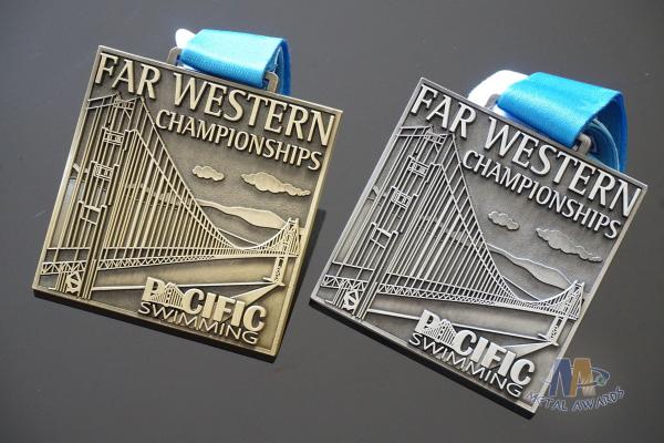 Buy cheap Championships Race Marathon Metal Medals , Personalised Running Events Bespoke Medallions from wholesalers