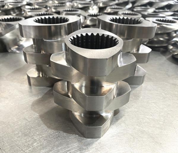 European Equivalent Twin Screw Extruder Components Stainless Steel Screw