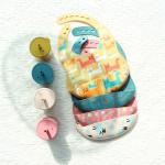 OEM Easy To Clean Silicone Baby Bib For 0-4 Years Old Baby Feeding Printing