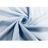 Buy cheap Work 130GSM 100% Polyester Shirt Fabric / Casual Warp Knitted Fabric Blue Stripes from wholesalers