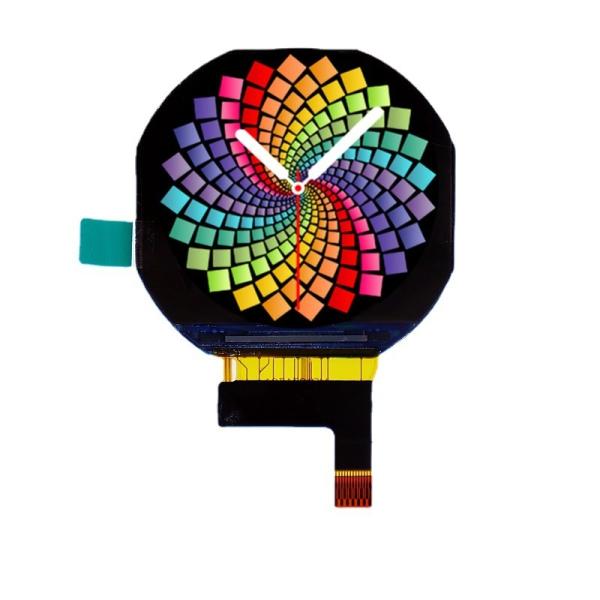 1.22 Inch Round TFT Display 240(RGB) x208 Resolution 13 PIN 4Line SPI Interface Driving IC ST7789V 300C/D brightness