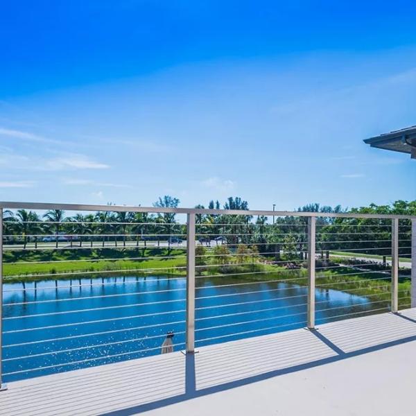 Buy cheap Ocean Handrail Terrace Balcony Railing , Outdoor Handrail Wire Cable Railings from wholesalers