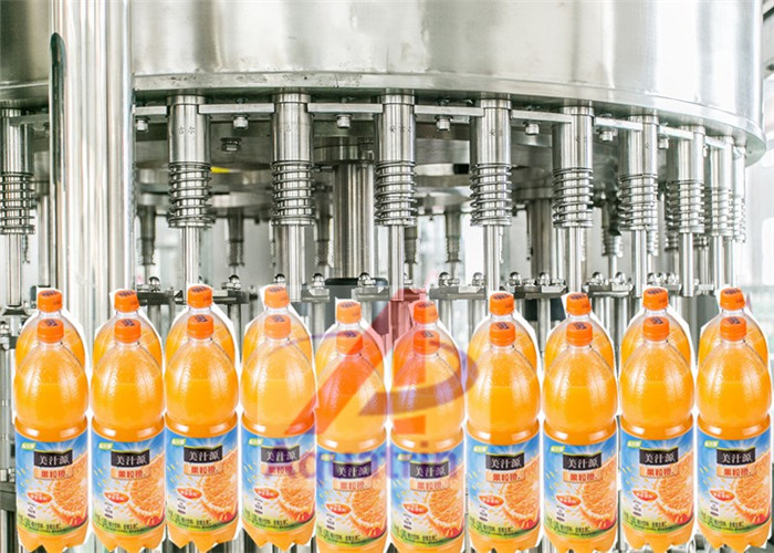 Automatic Pet Bottle Fruit Juice Beveragen Hot Filling Machine Fresh Juice Bottling Plant With CIP Recycling System
