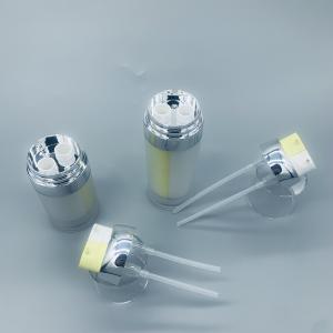 China UK Plastic double-chamber airless pump bottle cosmetic on sale