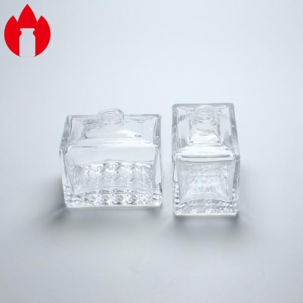 Buy cheap 20ml Clear Square Perfume Glass Vial Printing Hot Stamping from wholesalers