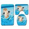 Buy cheap Creative Cute Cat Toilet Mat Set Personalized Dog Toilet Tank Cover Set from wholesalers