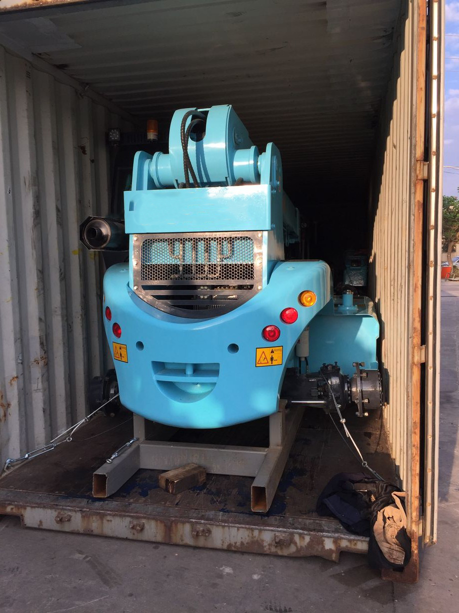 7Ton Articulating Telescopic Handler Forklift with Rotator and Diesel Power Source