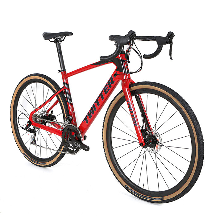 22S Carbon Fiber Gravel Bike 700*40C Wheel With Double Disc Brake
