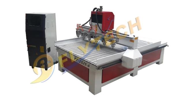 Buy cheap six heads 1525 wood router machine with factory price made in China from wholesalers
