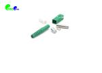 SC APC Simplex Fiber Optic Connectors With Green Color 4.0mm / 4.8mm 0.3dB