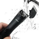 Men Ipx7 Waterproof Body Groin Hair Clipper Two Cutter Head Rechargeable