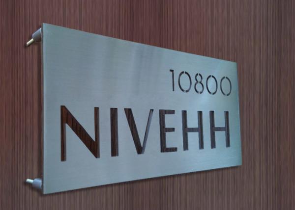 Buy cheap High End Stainless Steel Door Signs , Brushed / Glossy Personalized Metal Signs from wholesalers