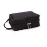 Buy cheap Canvas Waterproof Toiletry Bag For Women Water Resistant Black Color 4 Packs from wholesalers