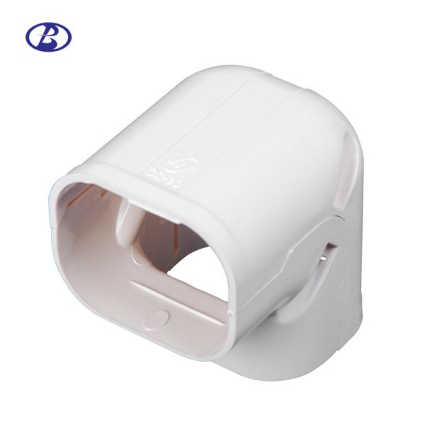 Buy cheap Screw Mount Air Conditioner Pipe Cover Heat Resistant PVC Material White Color from wholesalers