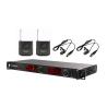 Buy cheap Long Distance 90M UHF Wireless Microphone Dual Channel 510-937MHz from wholesalers
