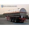 Buy cheap 3 Axle 38000L Butyl Acetate Chemical Liquid Tank Trailers With Ellipse Shaped from wholesalers