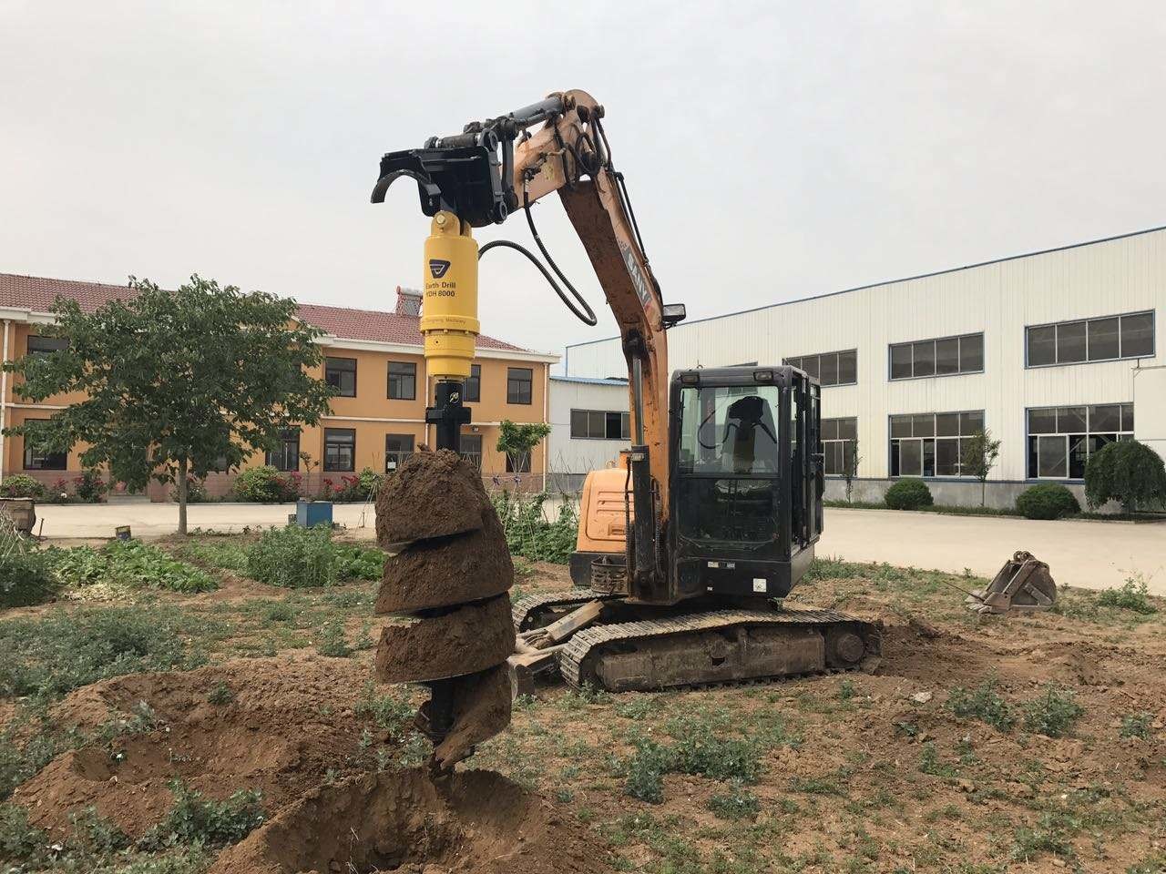 AP8000 Auger Drill Bits With Rock Drilling Teeth Auger Drill Hydraulic Earth Auger