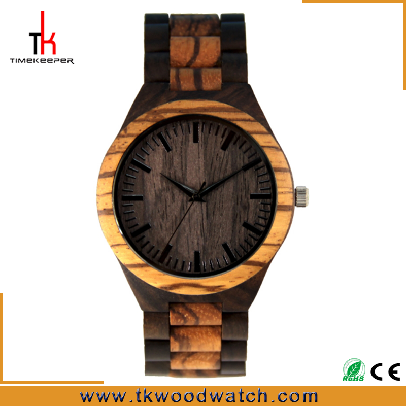 Hot selling oem japan movement Fashion design mens all wood china watch