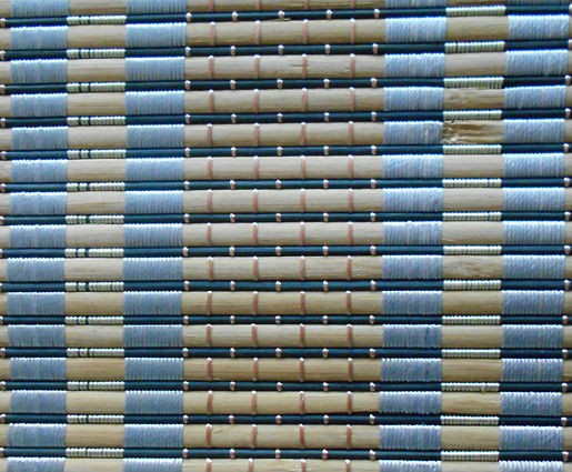 Roman Style Natural Bamboo Blinds , Bamboo Roll Up Window Blind Custom Color