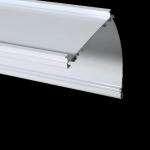 Aluminum Alloy 6063 Blind Top Head Rail Cover Aluminum Powder Coated