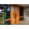 Buy cheap Exterior Solid Wood Door Front Entry Inswing / Outswing Opening With Sidelites Open Door from wholesalers