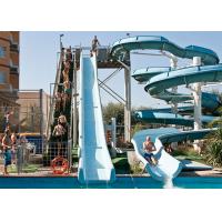 Buy cheap Fiberglass Open Spiral Water Slide Anti - UV 6-8mm Normal Thickness For Swimming product