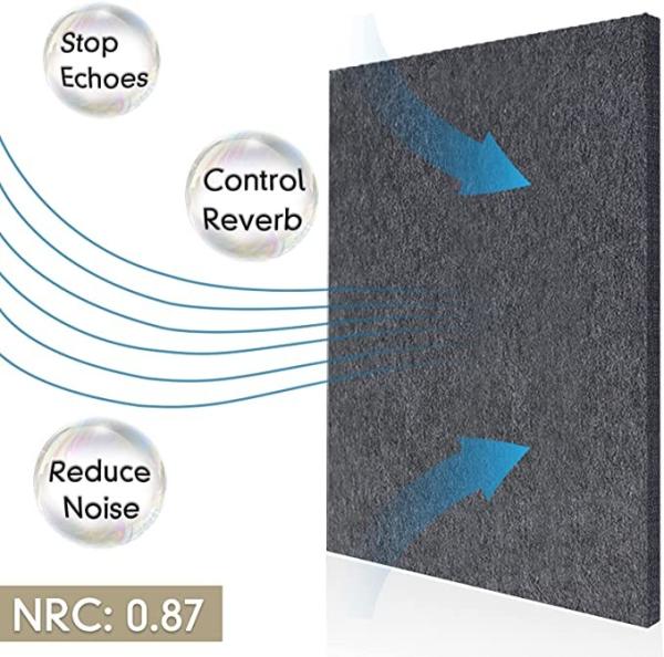 Buy cheap 12mm Polyester Fiber Soundproof Acoustic Panel Wall Decoration Panel from wholesalers