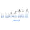 Buy cheap Square Glass Accessories Set Vintage Style For Home Hotel Ombre Blue from wholesalers