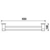 Buy cheap Polished SUS304 Bathroom Towel Bars Wall Mounted Single Hotel Towel Rack Over Toilet from wholesalers